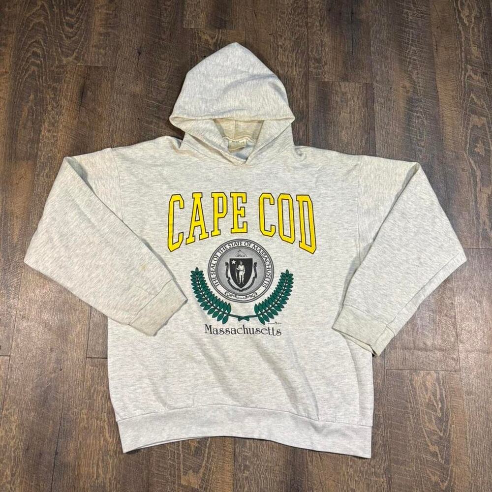 Vintage 90s Cape Cod Massachusetts Graphic Hoodie